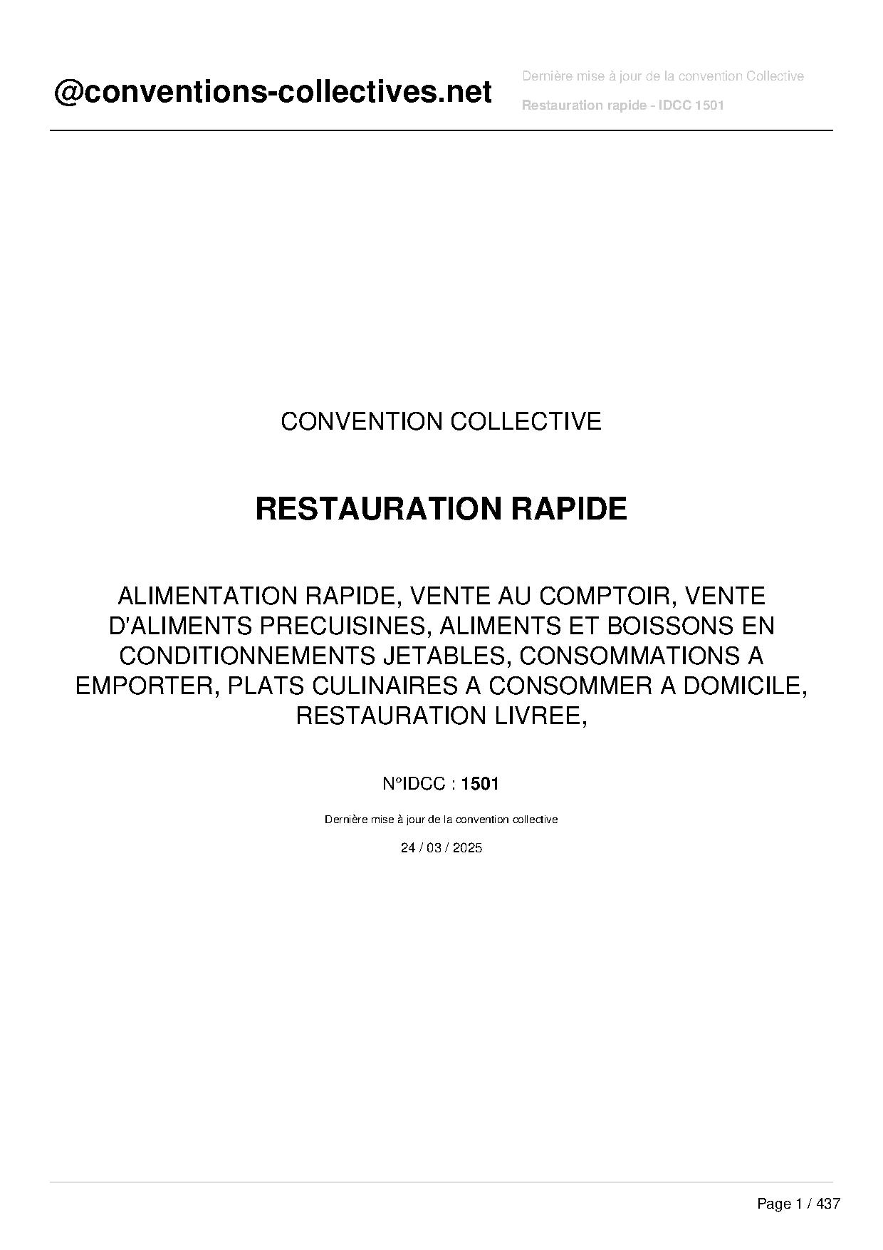Aperçu convention