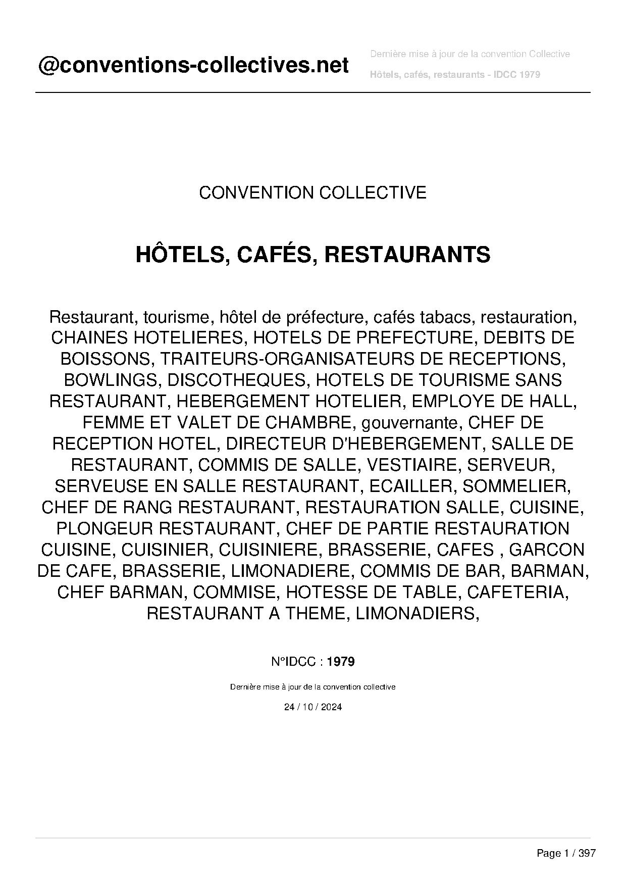 Aperçu convention