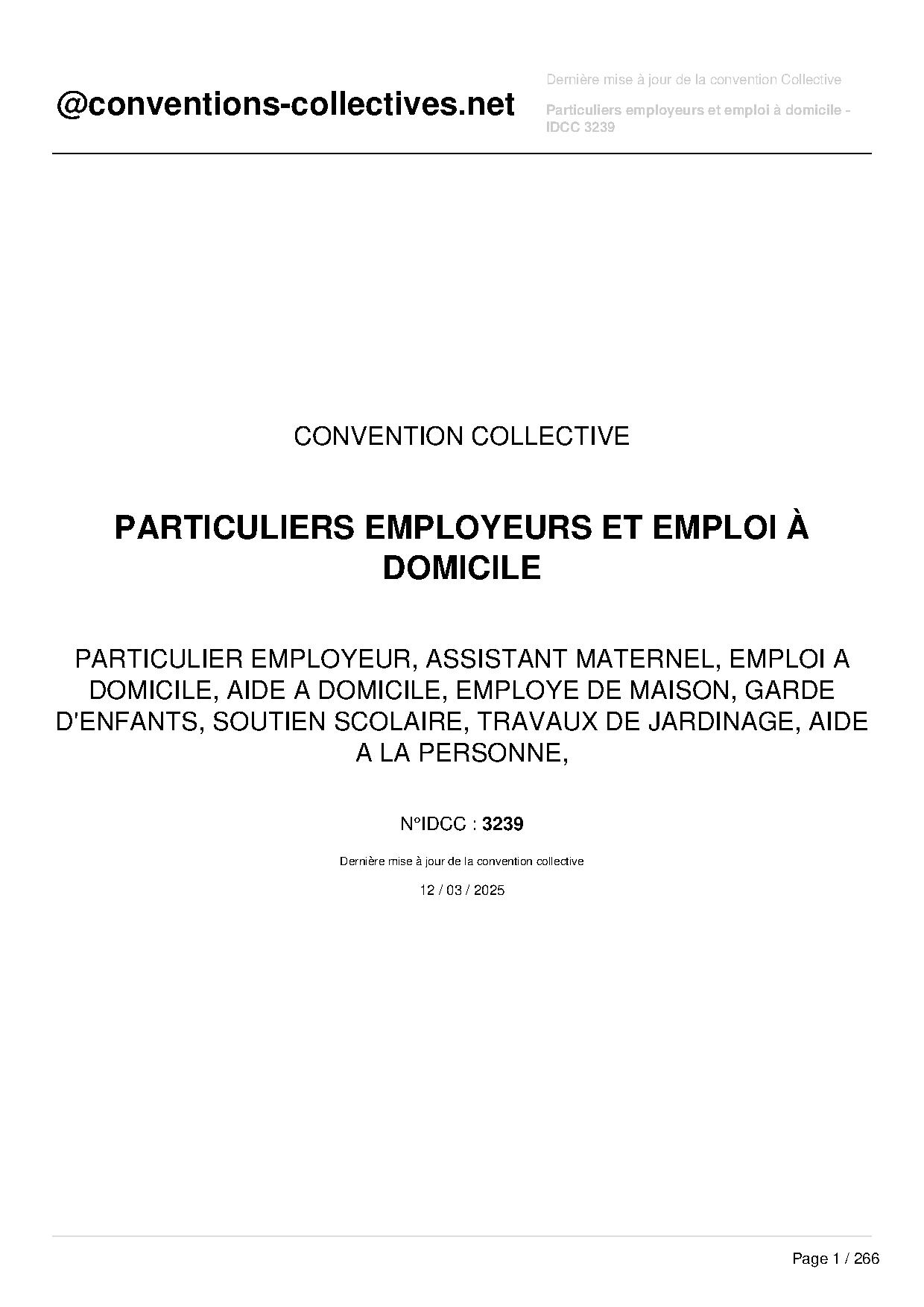 Aperçu convention